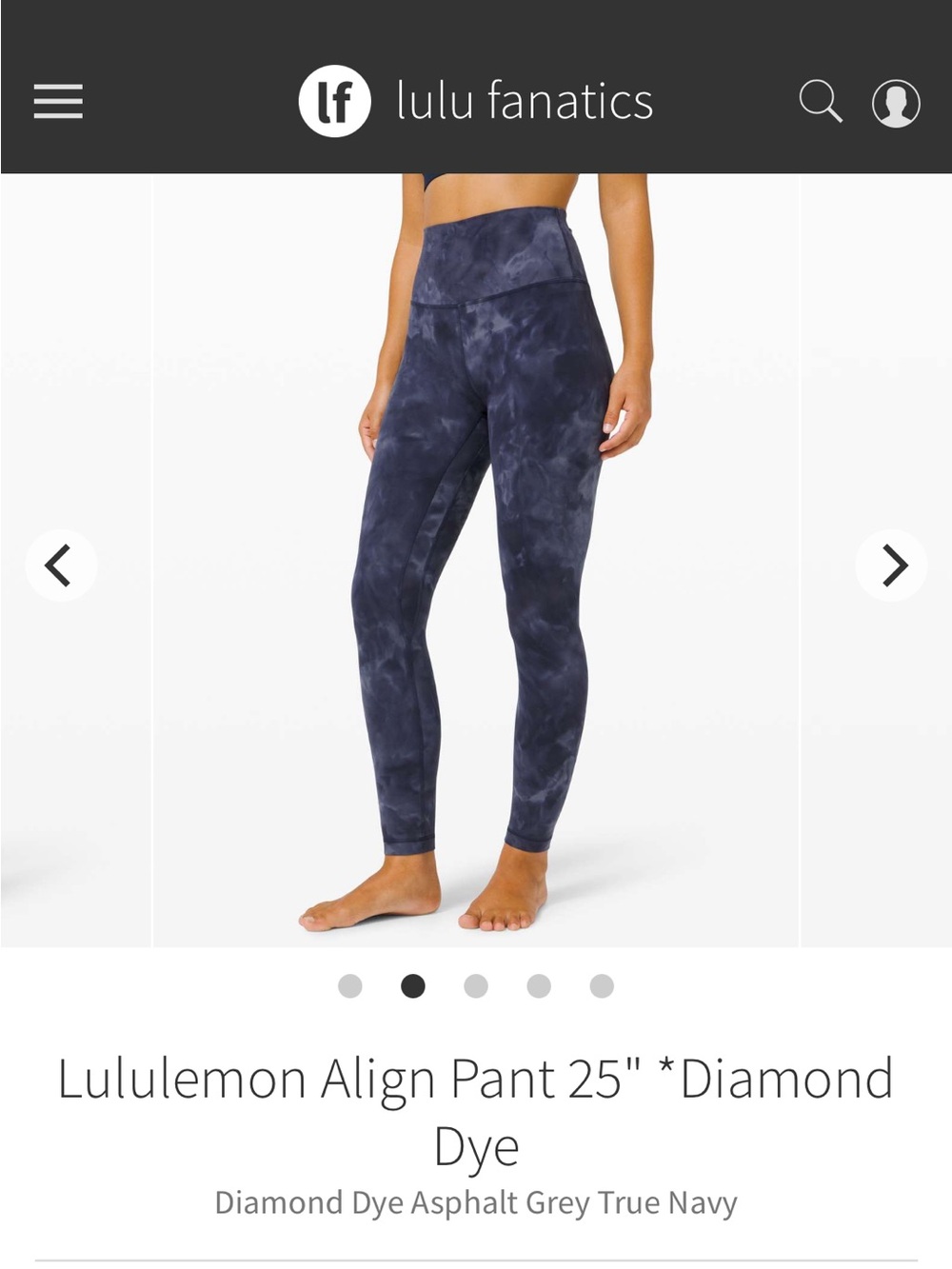 Lululemon Align Pant 25" *Diamond Dye Size 4